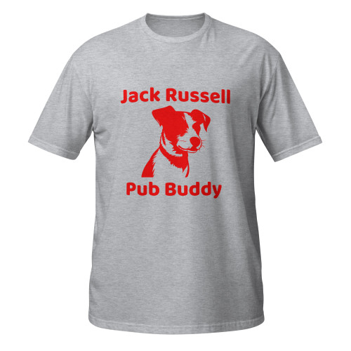 Jack Russell Pub Buddy–Jack Russell–WAG Co. Unisex T‑Shirt