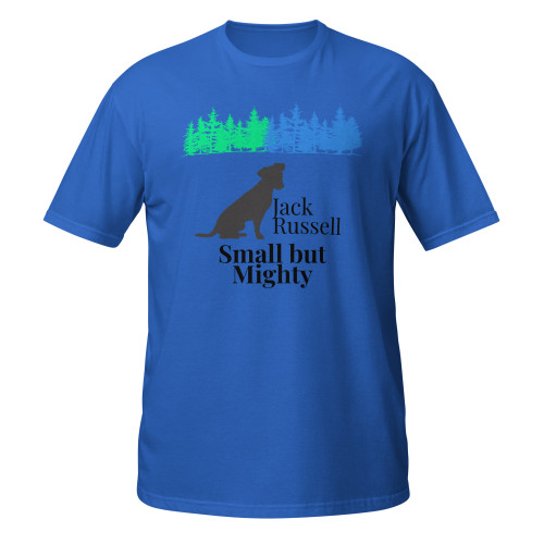 Small But Mighty–Jack Russell–WAG Co. Unisex T‑Shirt