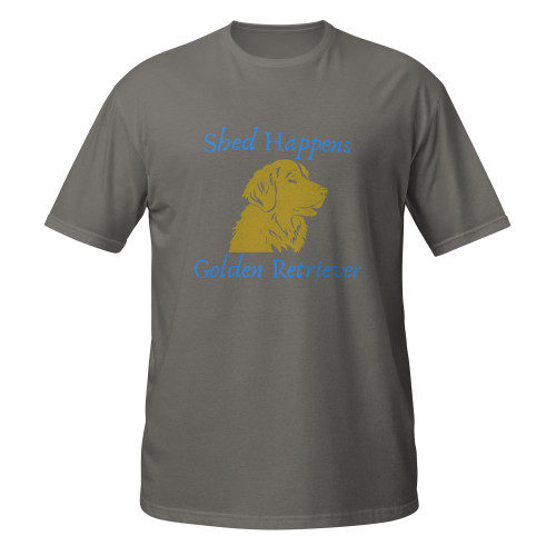 Shed Happens–Golden Retriever–WAG Co. Unisex T‑Shirt
