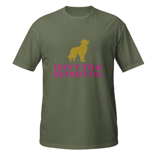 Don’t Stop Retrieving Life–Golden–WAG Co. Unisex T‑Shirt