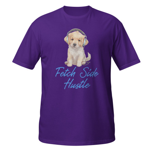 Fetch Side Hustle–Golden Retriever–WAG Co. Unisex T‑Shirt