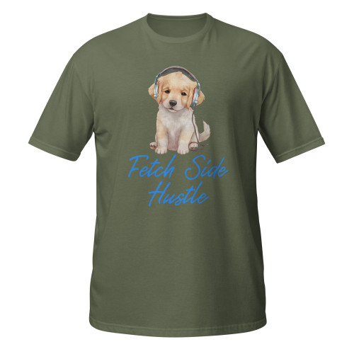 Fetch Side Hustle–Golden Retriever–WAG Co. Unisex T‑Shirt
