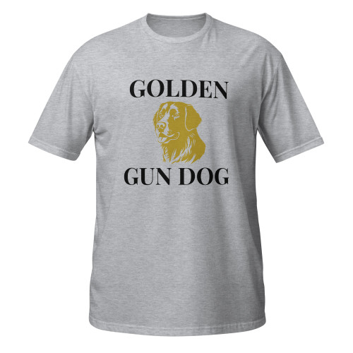 Golden Gun Dog–Golden Retriever–WAG Co. Unisex T‑Shirt
