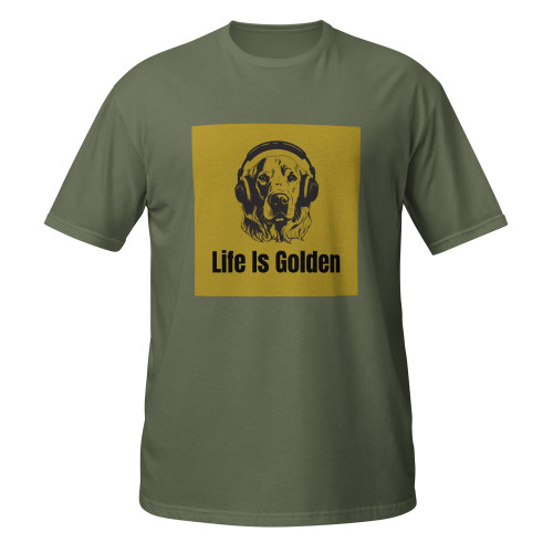 Life Is Golden with a Golden–WAG Co. Unisex T‑Shirt