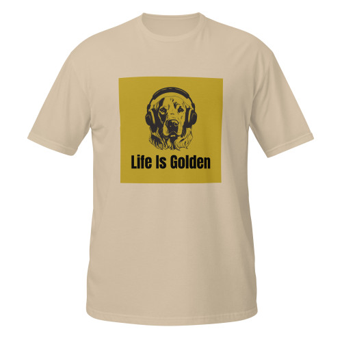 Life Is Golden with a Golden–WAG Co. Unisex T‑Shirt