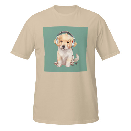 Golden Tunes–Golden Retriever–WAG Co. Unisex T‑Shirt