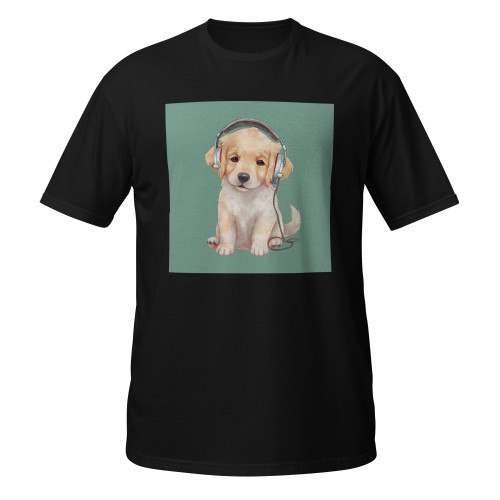 Golden Tunes–Golden Retriever–WAG Co. Unisex T‑Shirt