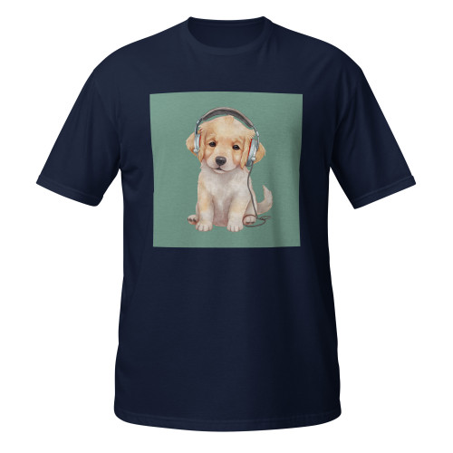 Golden Tunes–Golden Retriever–WAG Co. Unisex T‑Shirt