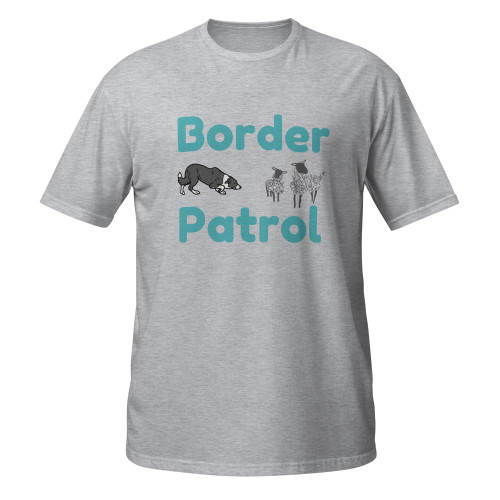 Border Patrol–Border Collie–WAG Co. Unisex T‑Shirt