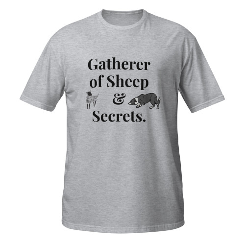 Gatherer of Sheep & Secrets–Collie–WAG Co. Unisex T‑Shirt