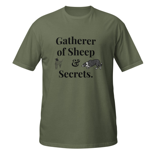 Gatherer of Sheep & Secrets–Collie–WAG Co. Unisex T‑Shirt