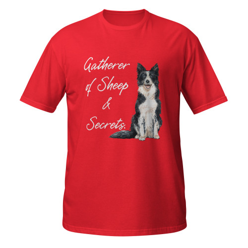 Gatherer of Sheep & Secrets Bold–Collie–WAG Co. Unisex T‑Shirt