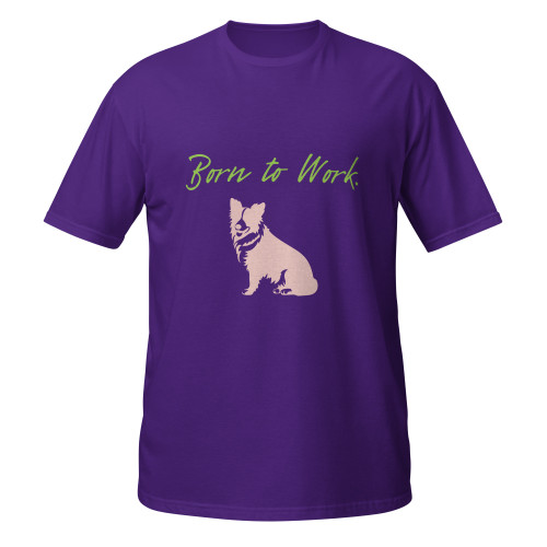 Born to Work–Border Collie–WAG Co. Unisex T‑Shirt