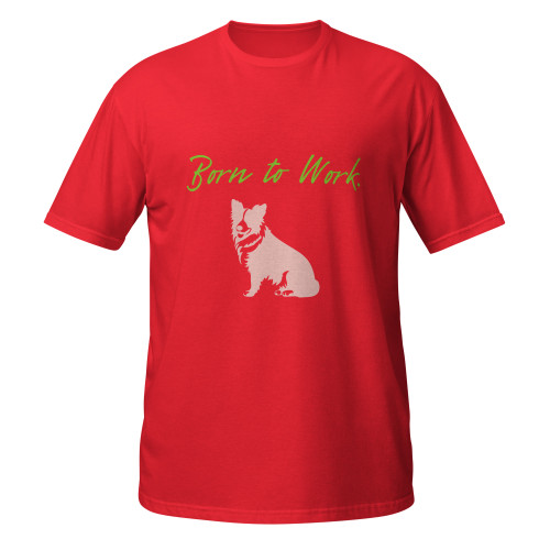 Born to Work–Border Collie–WAG Co. Unisex T‑Shirt