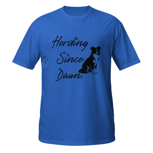 Herding Since Dawn–Border Collie–WAG Co. Unisex T‑Shirt
