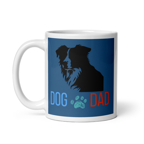 Dog Dad Coffee & Tea Time – Border Collie Mug