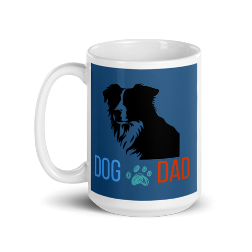 Dog Dad Coffee & Tea Time – Border Collie Mug