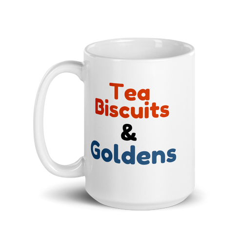 Tea, Biscuits & Goldens – Golden Retriever Mug