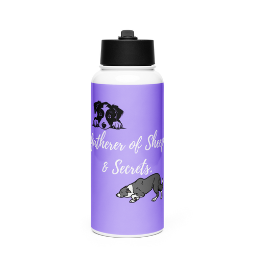 Sheep & Secrets – Border Collie Rover Water Bottle 950ml