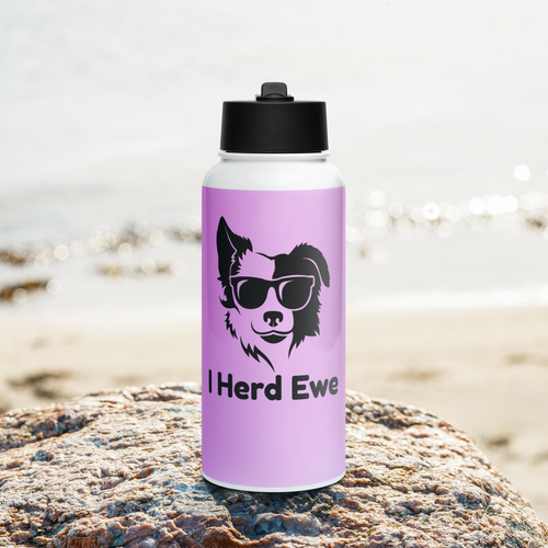 I Herd Ewe – Border Collie Rover Water Bottle 950ml