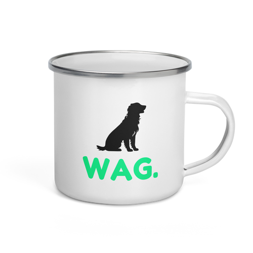 WAG. – Golden Retriever Camper Enamel Mug 12oz