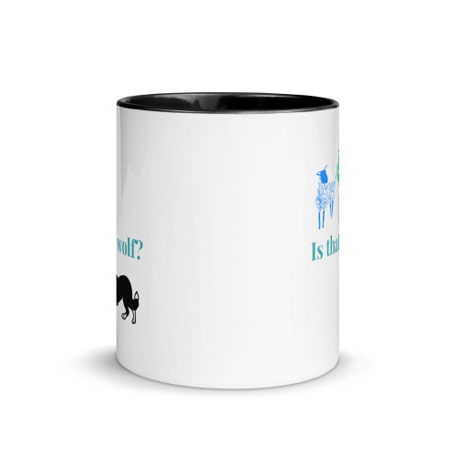 Is That a Wolf? – Border Collie BrightSide Colour Mug 11oz