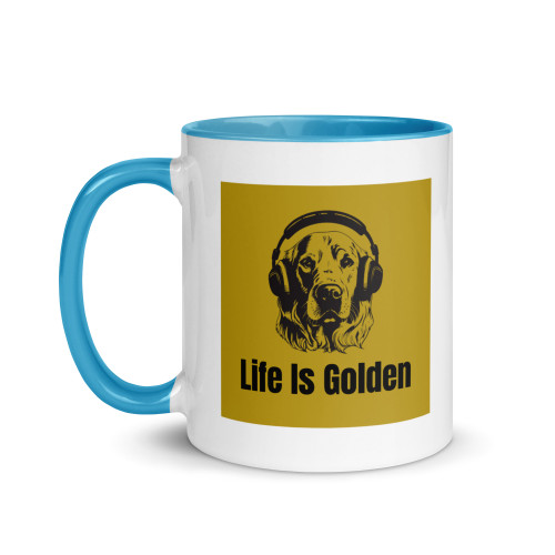 Life Is Golden – Golden Retriever Colour Mug 11oz