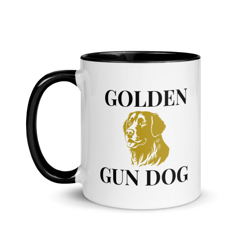 Golden Gun Dog – Golden Retriever Colour Mug 11oz