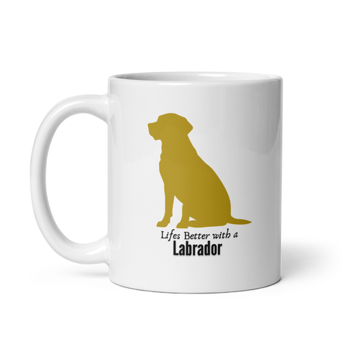 Life Is Better with a Labrador Script – Labrador Retriever Mug