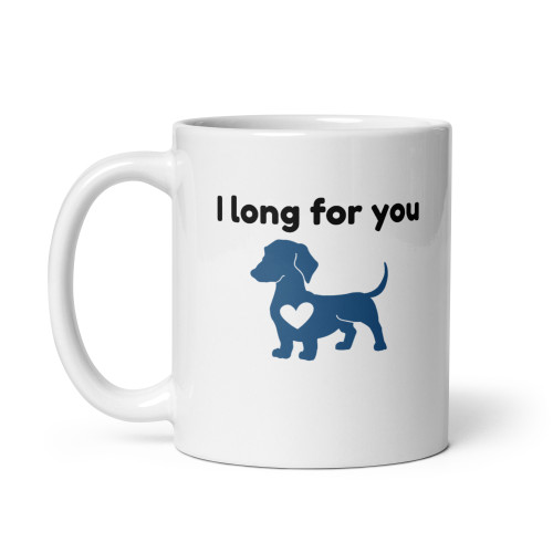 I Long for You Script – Dachshund Mug