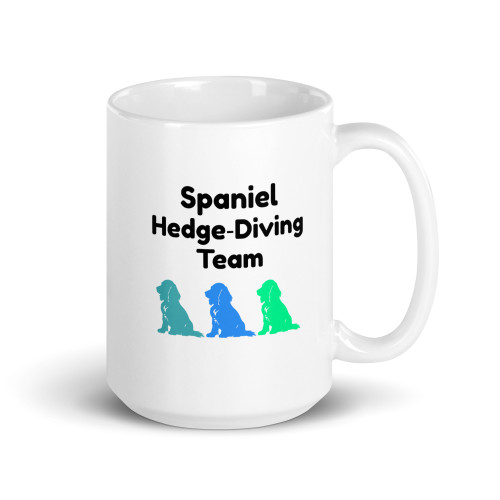 Spaniel Hedge‑Diving Team – Cocker Spaniel Mug