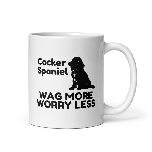 Cocker Spaniel Wag More Worry Less – Cocker Spaniel Mug