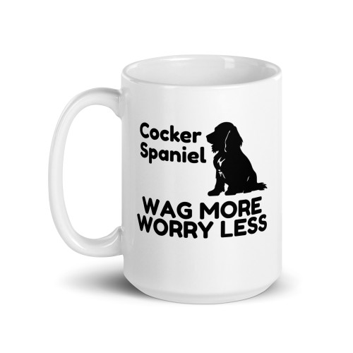 Cocker Spaniel Wag More Worry Less – Cocker Spaniel Mug