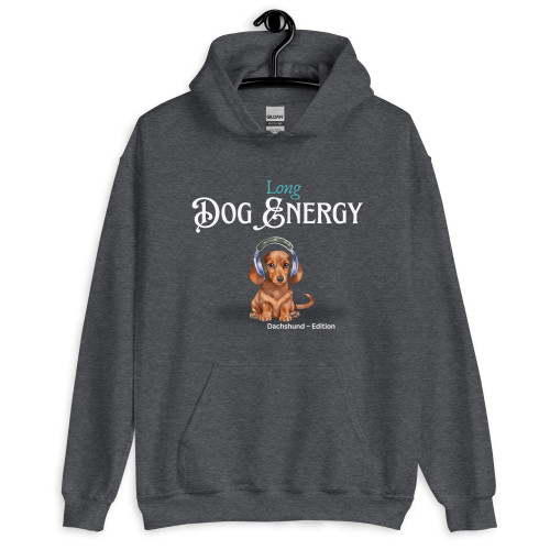 Men’s Long Dog Energy – Dachshund FETCH Hoodie