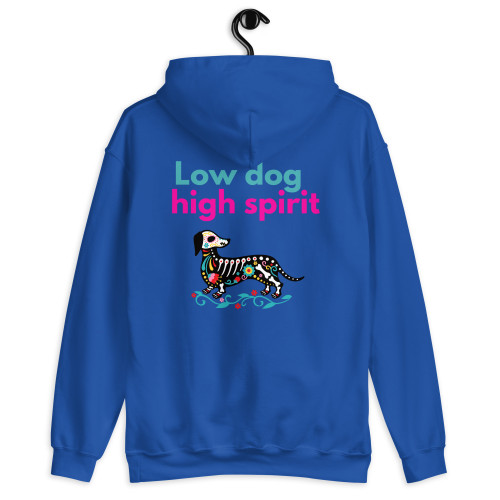 Men’s Low Dog High Spirit – Dachshund FETCH Hoodie