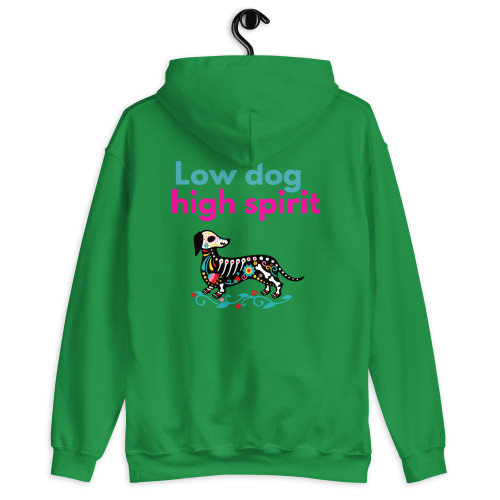 Men’s Low Dog High Spirit – Dachshund FETCH Hoodie