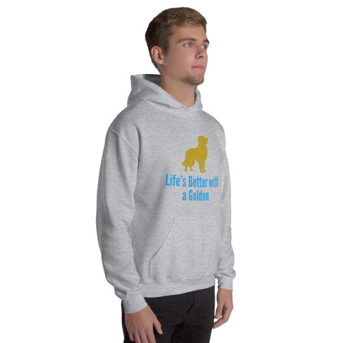 Men’s Life’s Better with a Golden – Golden FETCH Hoodie