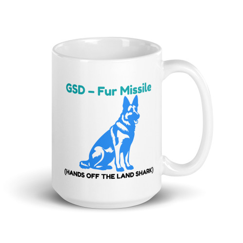 Fur Missile – German Shepherd Mug – 11oz & 15oz