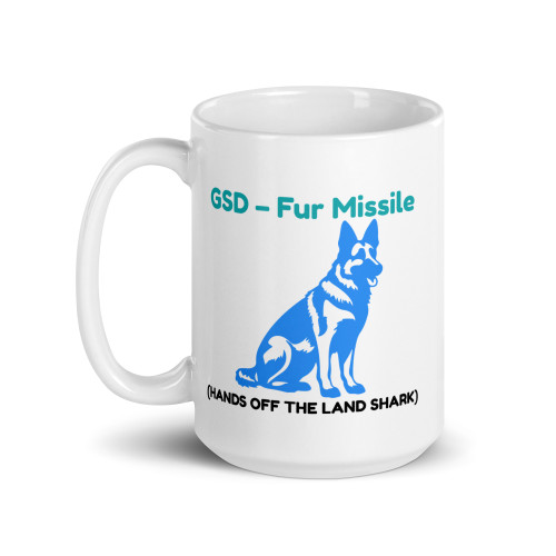Fur Missile – German Shepherd Mug – 11oz & 15oz
