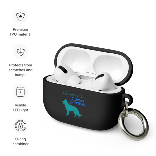 German Shepherd – AirPods® Pro Case with Carabiner Clip