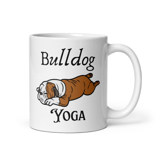 Bulldog Yoga – British Bulldog Mug – 11oz