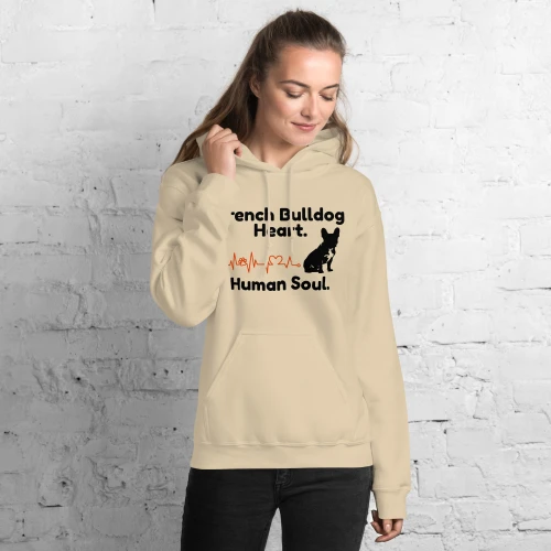 Women’s Bulldog Heart – French Bulldog FETCH Hoodie