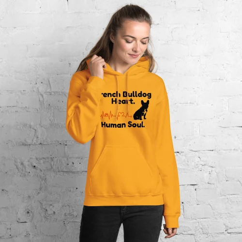 Women’s Bulldog Heart – French Bulldog FETCH Hoodie