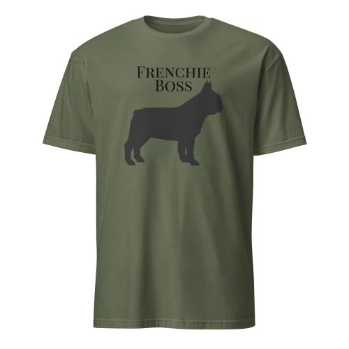Frenchie BOSS – French Bulldog – Wag Co. Unisex T-Shirt