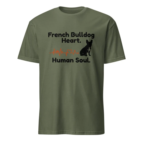 French Bulldog Heart, Human Soul – Wag Co. Unisex T-Shirt