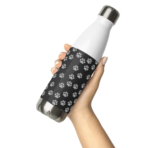 Stainless Steel Water Bottle (17oz) – Midnight Ash Series