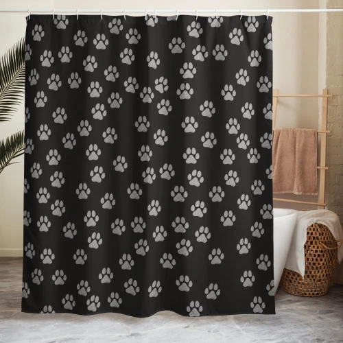 Luxury Shower Curtain – Midnight Ash Series