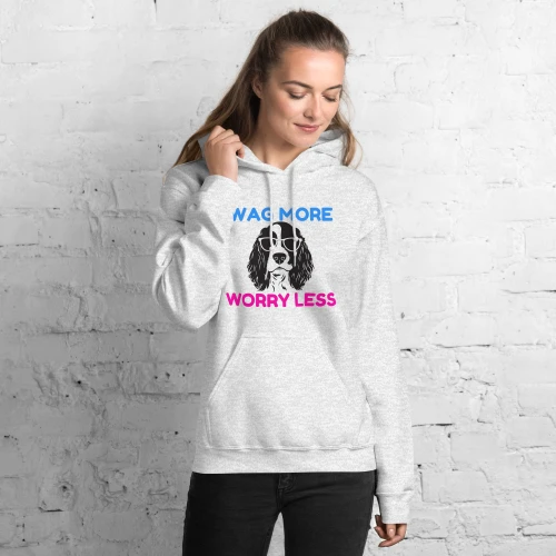 Women’s Wag More, Worry Less – Springer FETCH Hoodie