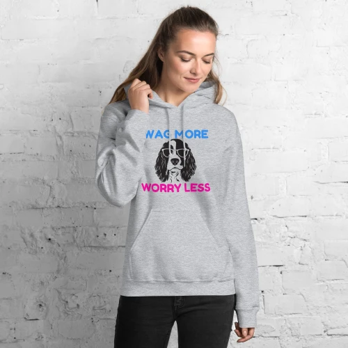 Women’s Wag More, Worry Less – Springer FETCH Hoodie