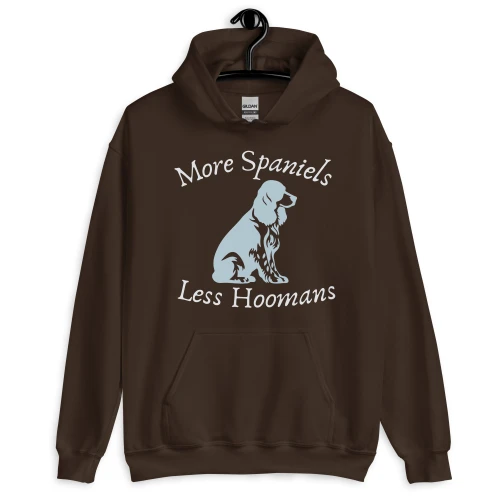 Men’s More Spaniels, Less Humans – Springer FETCH Hoodie